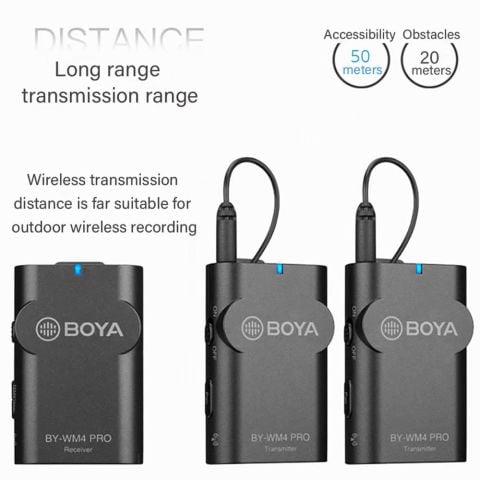 Boya BY-WM4 Pro K2 Kablosuz İkili Yaka Mikrofonu