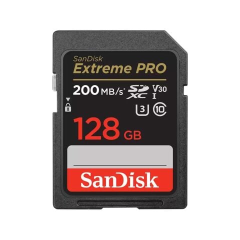 SanDisk Extreme PRO 128GB 200MB/s UHS-I SDXC Hafıza Kartı - SDSDXXD-128G-GN4IN
