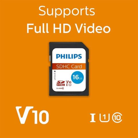 Philips 16GB Ultra Hızlı UHS-I SDHC Hafıza Kartı (FM16SD45B/00)