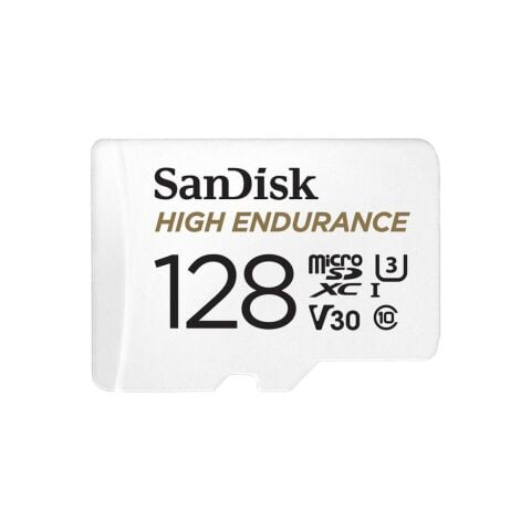 Sandisk 128GB 100mb/s U3 UHS-I V30 MicroSDXC Hafıza Kartı ve SD Adaptör - SDSQQNR-128G-GN6IA
