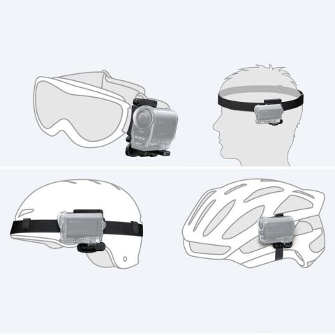 Sony Aksiyon Kamera Evrensel Kafa Kask Montaj Kit