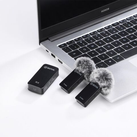 Boya BY-XM6-S2 Mini Kablosuz İkili Yaka Mikrofonu