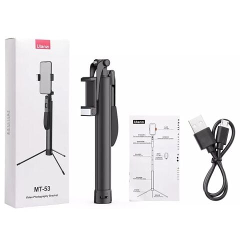Ulanzi MT-53 El Sarsıntı Önleyici Bluetooth Tripod Selfie Çubuğu
