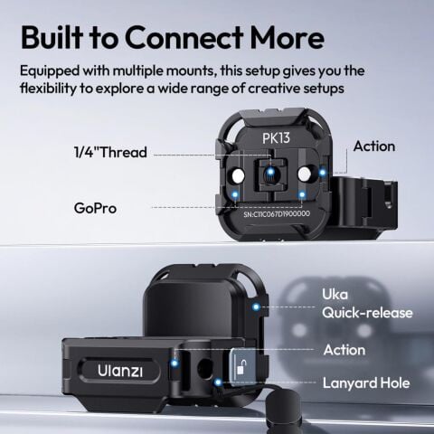 Ulanzi PK13 Xtra Muse & Pocket 3 Quick-Release Genişletme Adaptörü - C067