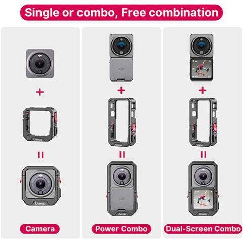 Ulanzi C-Action2 DJI Action 2 Manyetik Metal Cage Çerçeve