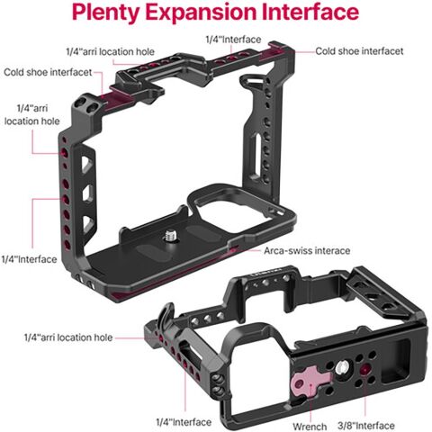 Ulanzi C-A7M4 Sony A7M4/A7M3/A7R3 için Camera Cage Çerçeve