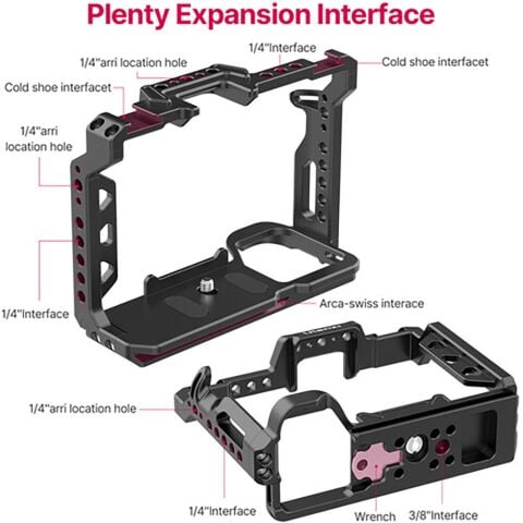 Ulanzi C-A7M4 Sony A7M4/A7M3/A7R3 için Camera Cage Çerçeve