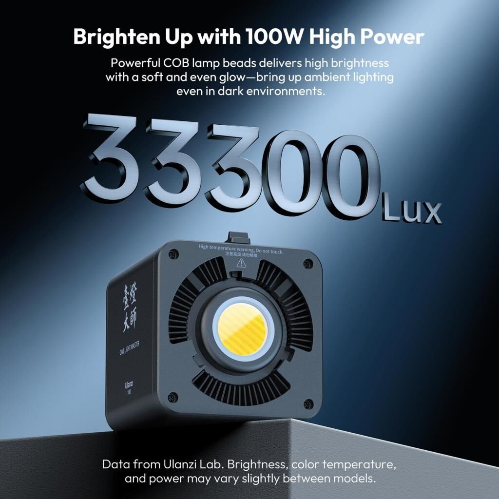 Ulanzi ML100Bi 100W Bi-Color COB Bataryalı Video LED Işık - L231