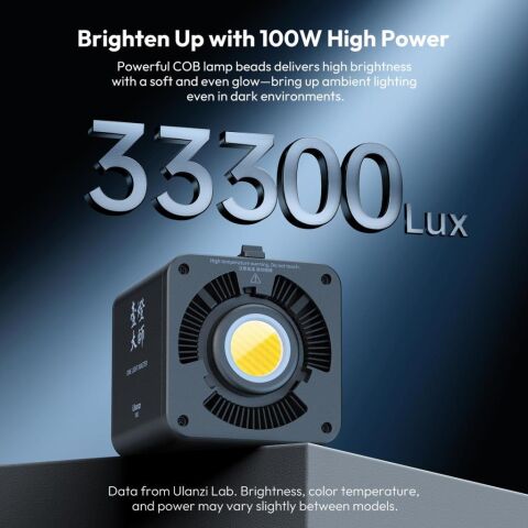 Ulanzi ML100Bi 100W Bi-Color COB Bataryalı Video LED Işık - L231