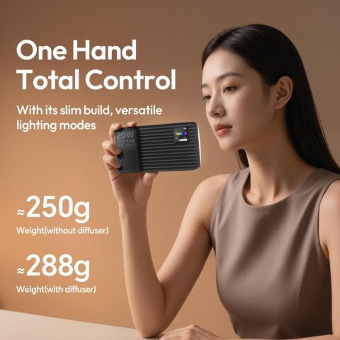 Ulanzi K20 RGB 20W Video Panel LED Işık - L207