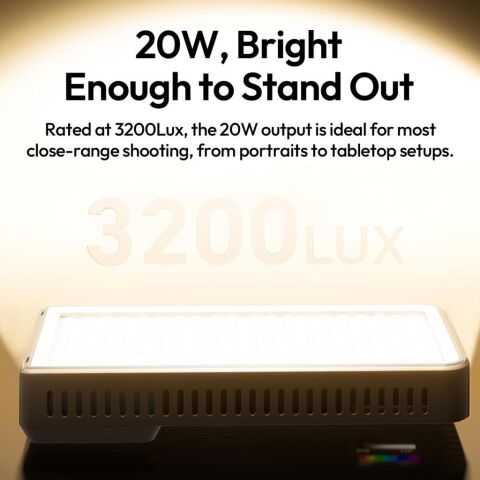 Ulanzi K20 RGB 20W Video Panel LED Işık - L207