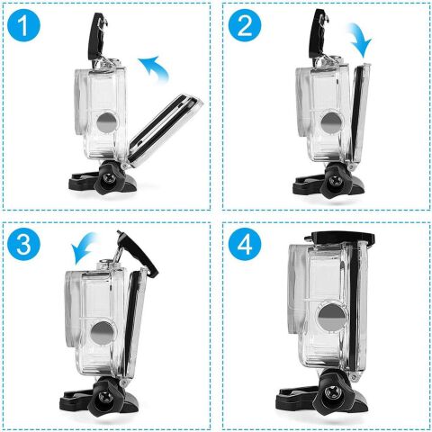 Gopro Hero 8 Black İçin Su Geçirmez Housing