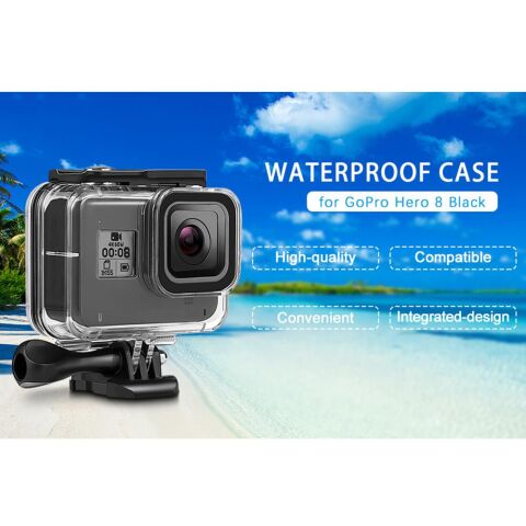 Gopro Hero 8 Black İçin Su Geçirmez Housing
