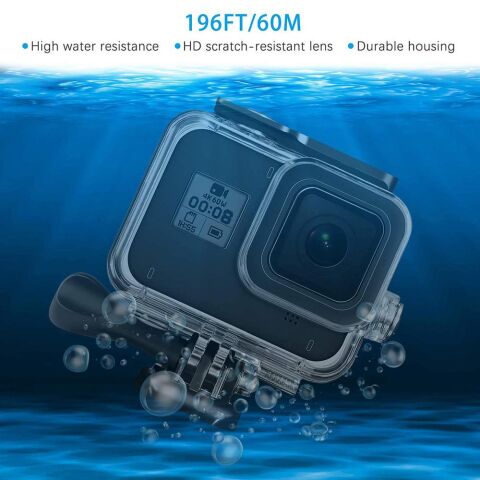 Gopro Hero 8 Black İçin Su Geçirmez Housing