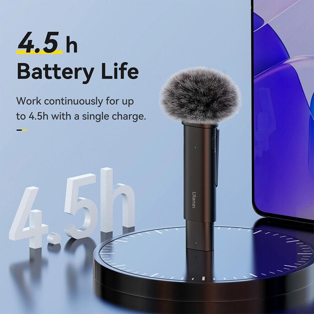 Ulanzi WM-10 Akıllı Telefon veya Tabletler için Kablosuz Klipsli Mikrofon (Type-C) - 3328A