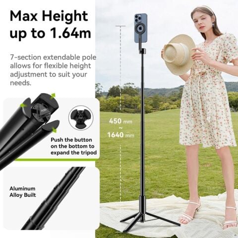 Ulanzi MG-002 Max Uzatılabilir Manyetik Telefon Selfie Tripod - M001B