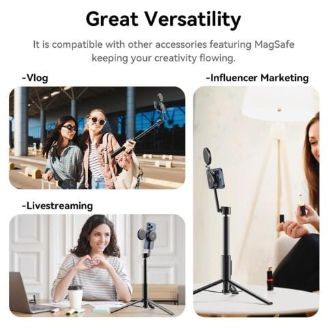 Ulanzi MG-002 Max Uzatılabilir Manyetik Telefon Selfie Tripod - M001B