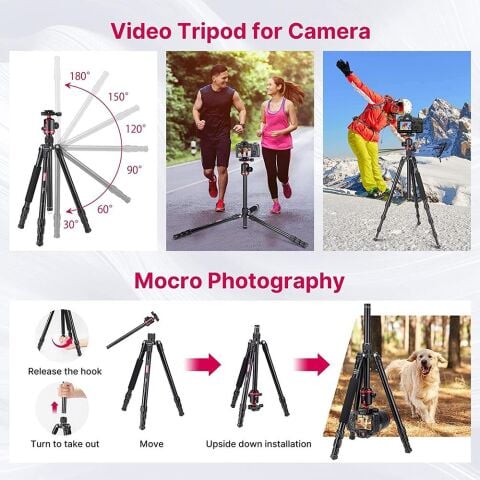 Ulanzi MT-51 Katlanabilir Çok Fonksiyonlu Alüminyum Tripod