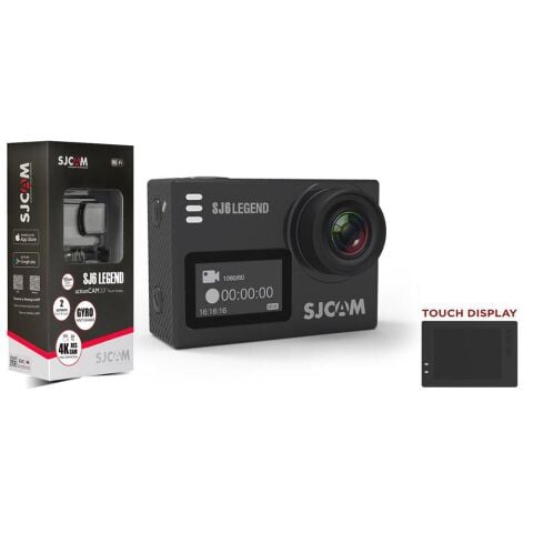 SJCAM SJ6 Legend Wi-Fi 4K Aksiyon Kamerası Siyah