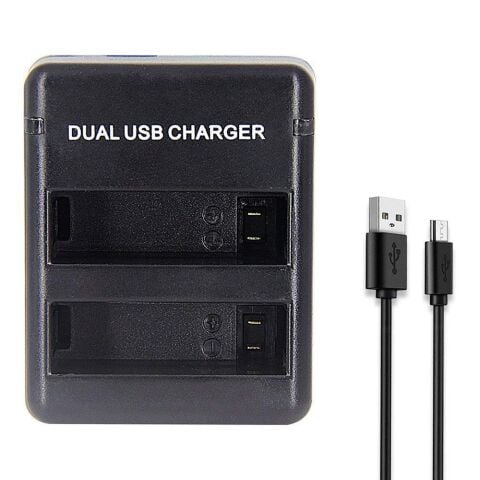 Gopro Hero 4 İçin İkili Batarya Pil Şarj Cihazı