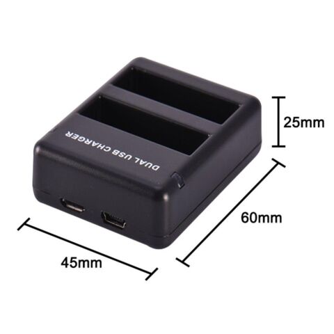 Gopro Hero 4 İçin İkili Batarya Pil Şarj Cihazı