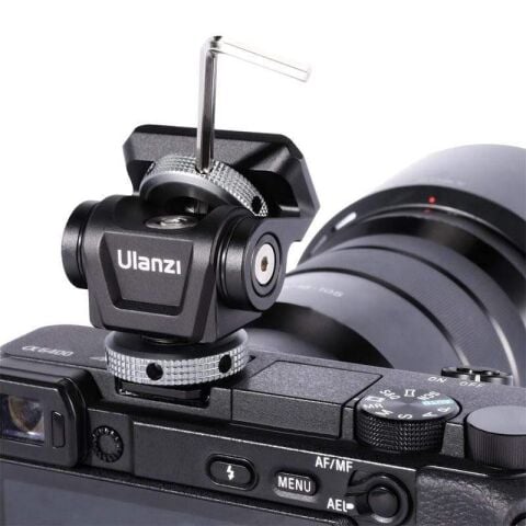 Ulanzi U150 Kamera Üstü Monitör Bağlantı Kafası Ball Head