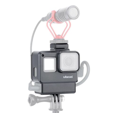 Ulanzi V2 Gopro Hero 5 6 7 Mikrofon Yuvalı Çerçeve