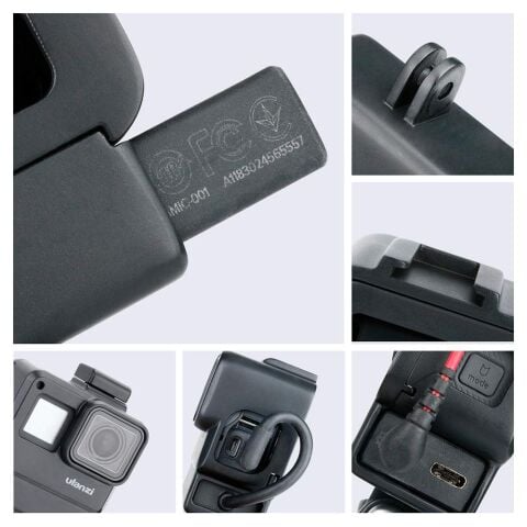 Ulanzi V2 Gopro Hero 5 6 7 Mikrofon Yuvalı Çerçeve