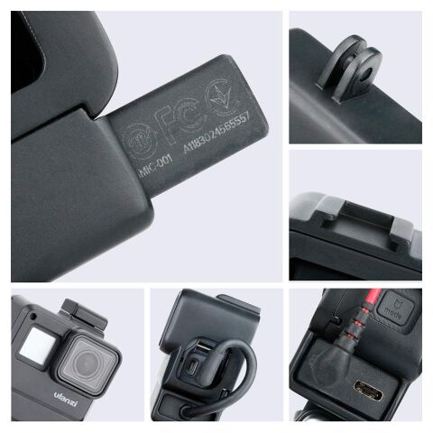 Ulanzi V2 Gopro Hero 5 6 7 Mikrofon Yuvalı Çerçeve