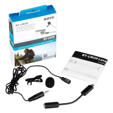 Boya BY-LM20 Gopro İçin Yaka Mikrofonu