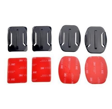 Aksiyon Kamera 2 Düz 2 Oval Yapışkanlı Aparat