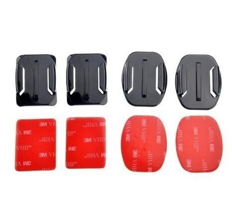 Aksiyon Kamera 2 Düz 2 Oval Yapışkanlı Aparat