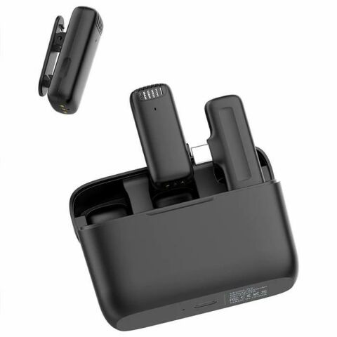 Ulanzi J12 Kablosuz İkili Yaka Mikrofonu Lightning