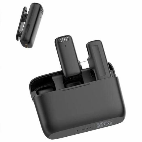 Ulanzi J12 Kablosuz İkili Yaka Mikrofonu Lightning