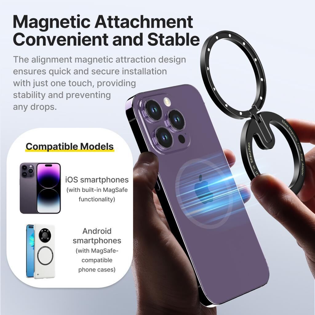 Ulanzi MagFilter MagSafe Uyumlu Manyetik Filtre Adaptörü