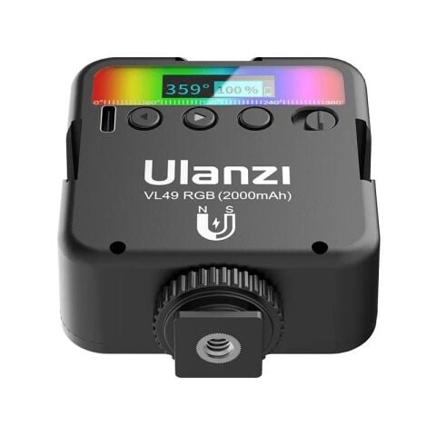 Ulanzi VL49 RGB Mini Vlogger Youtuber Manyetik LED Işık