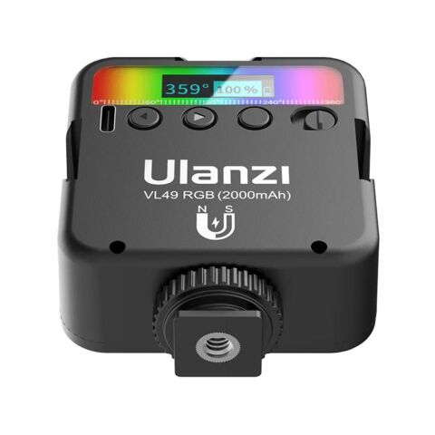 Ulanzi VL49 RGB Mini Vlogger Youtuber Manyetik LED Işık