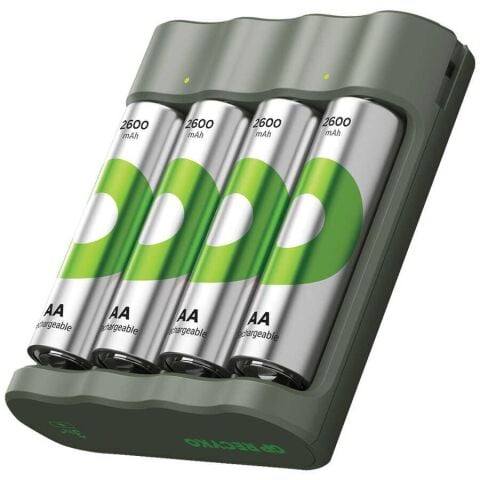Gp Recyko Şarj Cihazı ve 4x2600 Mah AA Pil