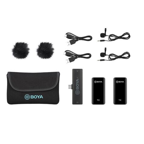 Boya BY-XM6 S6 İkili Kablosuz Yaka Mikrofonu - Type-C