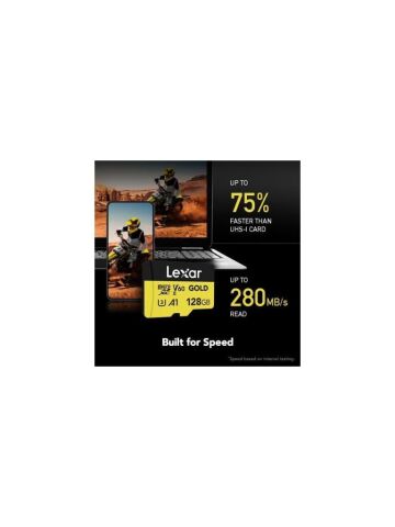 Lexar Professional 128GB 280 MB/s Gold Micro SD Hafıza Kartı