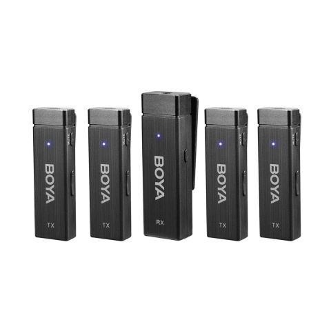 Boya BY-W4 Ultra Kompakt Dört Kanallı Kablosuz Mikrofon Sistemi