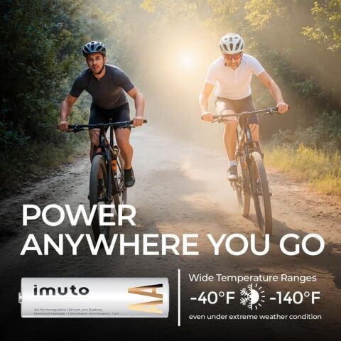 Imuto 3600mWh AA Şarj Edilebilir Lityum Pil (8’li Paket)