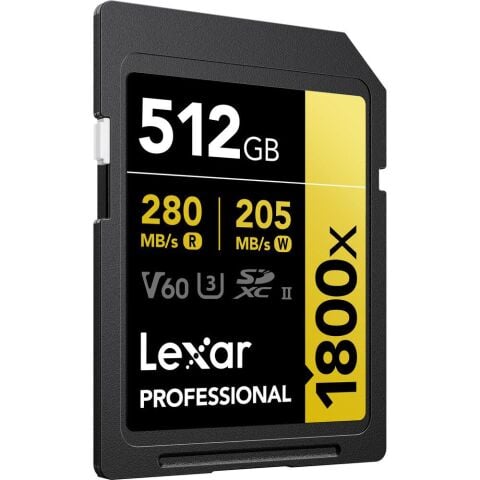 Lexar Professional 512GB 280 MB/s Gold SD Hafıza Kartı