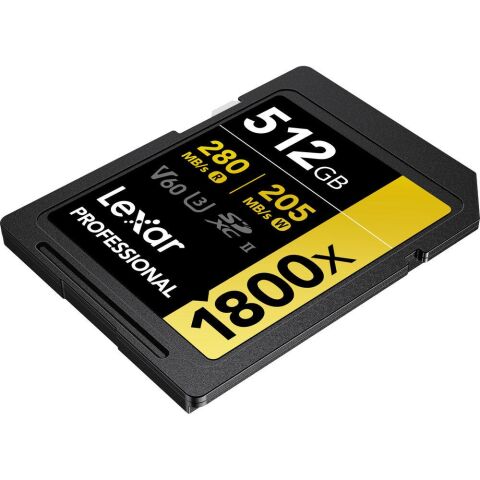 Lexar Professional 512GB 280 MB/s Gold SD Hafıza Kartı