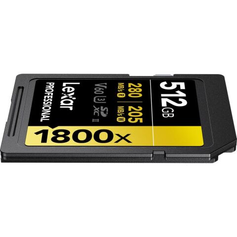 Lexar Professional 512GB 280 MB/s Gold SD Hafıza Kartı