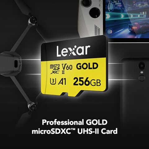 Lexar Professional 256GB 280 MB/s Gold Micro SD Hafıza Kartı