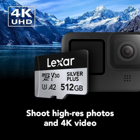Lexar Professional 512GB 205 MB/s Silver Plus MicroSD Hafıza Kartı