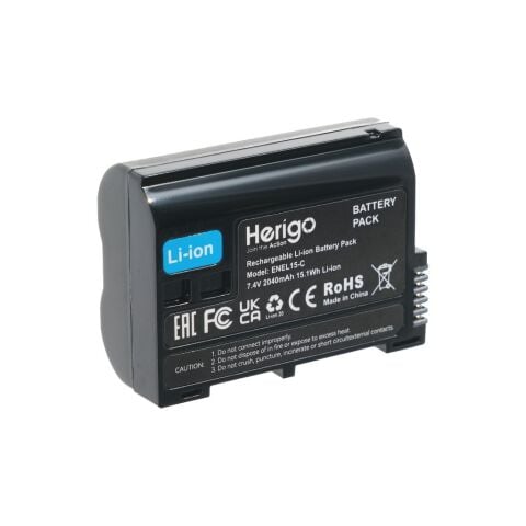 Herigo EN-EL15-C 2040mAh Type-C Şarjlı Batarya (EN-EL15 Uyumlu)