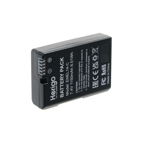 Herigo EN-EL14-C 1150mAh Type-C Şarjlı Batarya (EN-EL14 Uyumlu)
