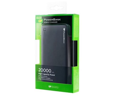 GP 20000mah Taşınabilir Şarj Aleti Powerbank Siyah